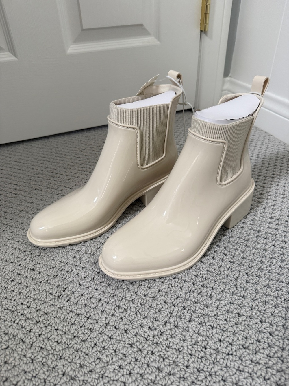 A New Day Camille Boots, Bone, Size 8